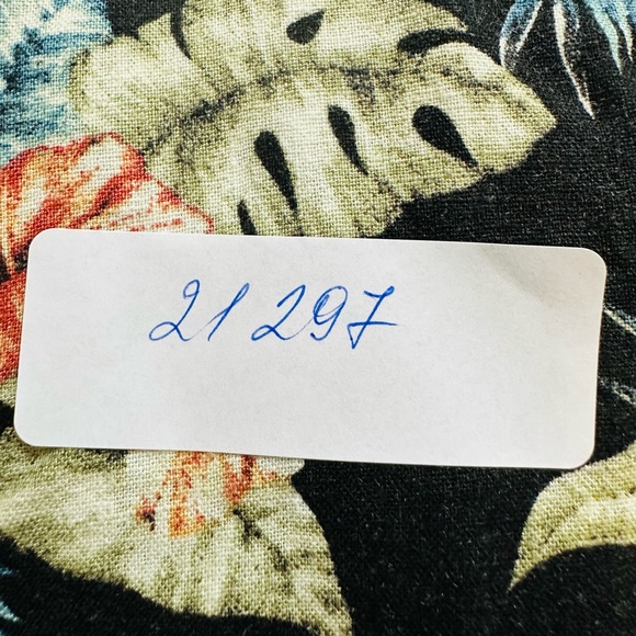 Jeremiah Linen Blend Black Floral Button Down Shirt Mens Size L Short Sleeve NWT - Picture 7 of 7